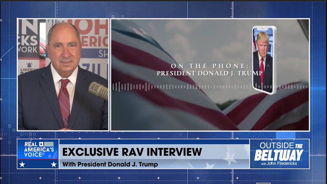 JOHN FREDRICKS EXCLUSIVE INTERVIEW WITH PRESIDENT TRUMP