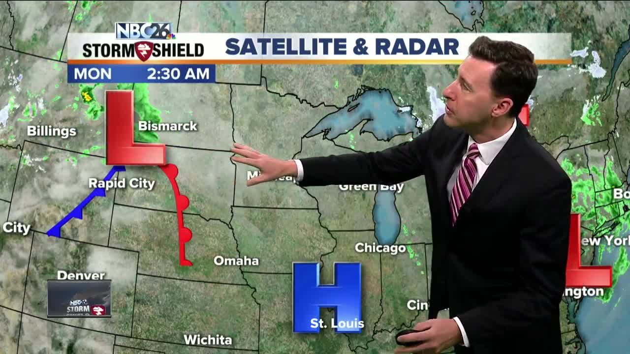 Michael Fish's NBC26 Storm Shield weather forecast