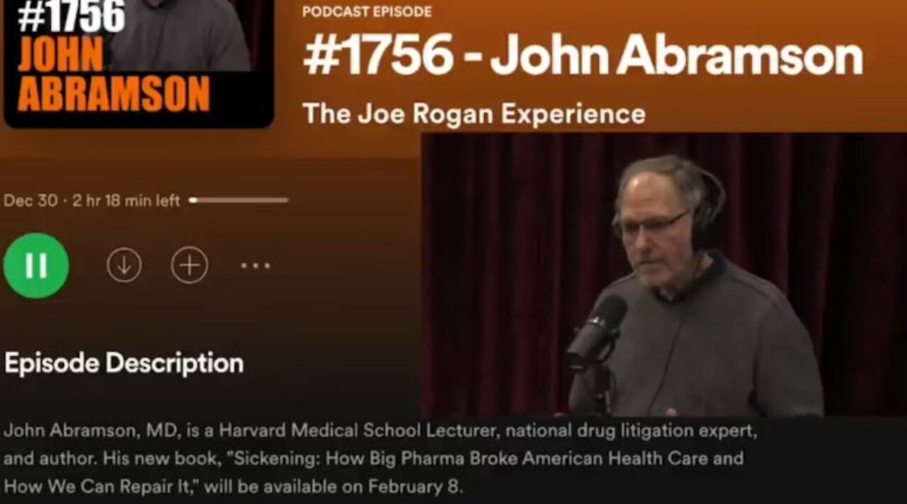 Dr. John Abramson shares what goes on behind the scenes with "Big Pharma"