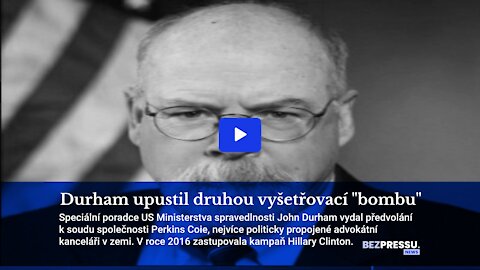 John Durham upustil druhou vyšetřovací "bombu"