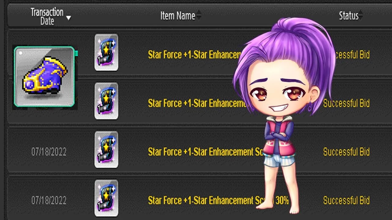 (GMS Bera) +1 Star-Enhancement Scroll??? #shorts