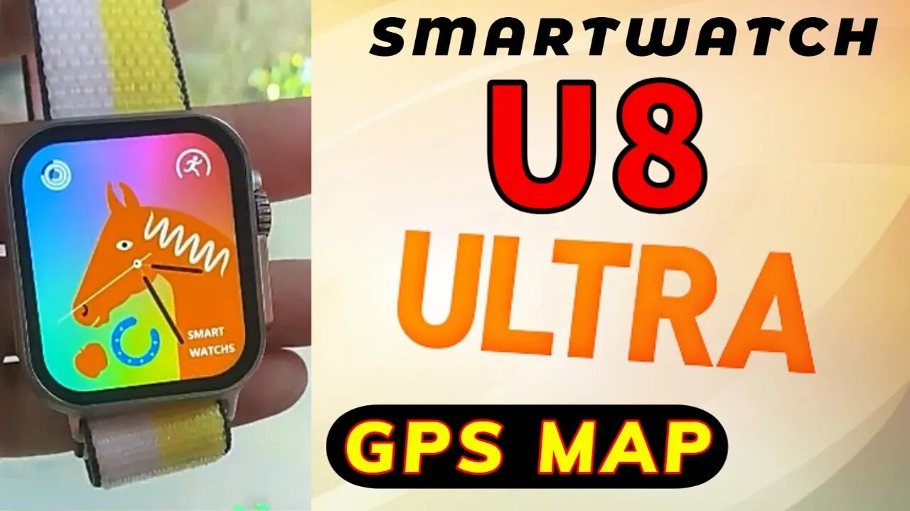 Smartwatch U8 ULTRA GPS MAP NFC 2.09 IP68 pk HW8 W68 H11 DT8 ZD8