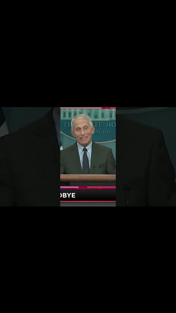Fauci Waves Goodbye