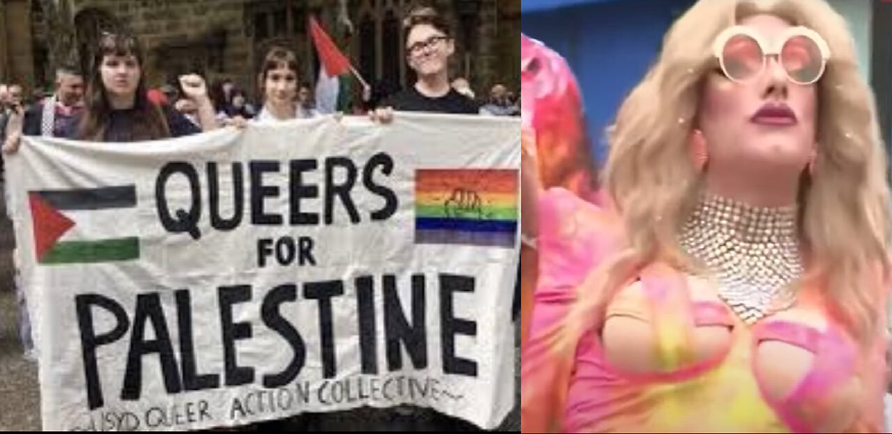 Pro Palestine Protests Intercepts Pride Parade IN Woke on Woke Crime