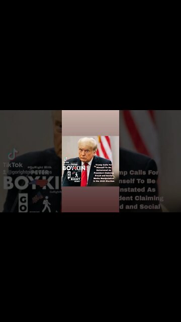 Trump Calls For Himself To Be Reinstated As President https://gorightnews.com