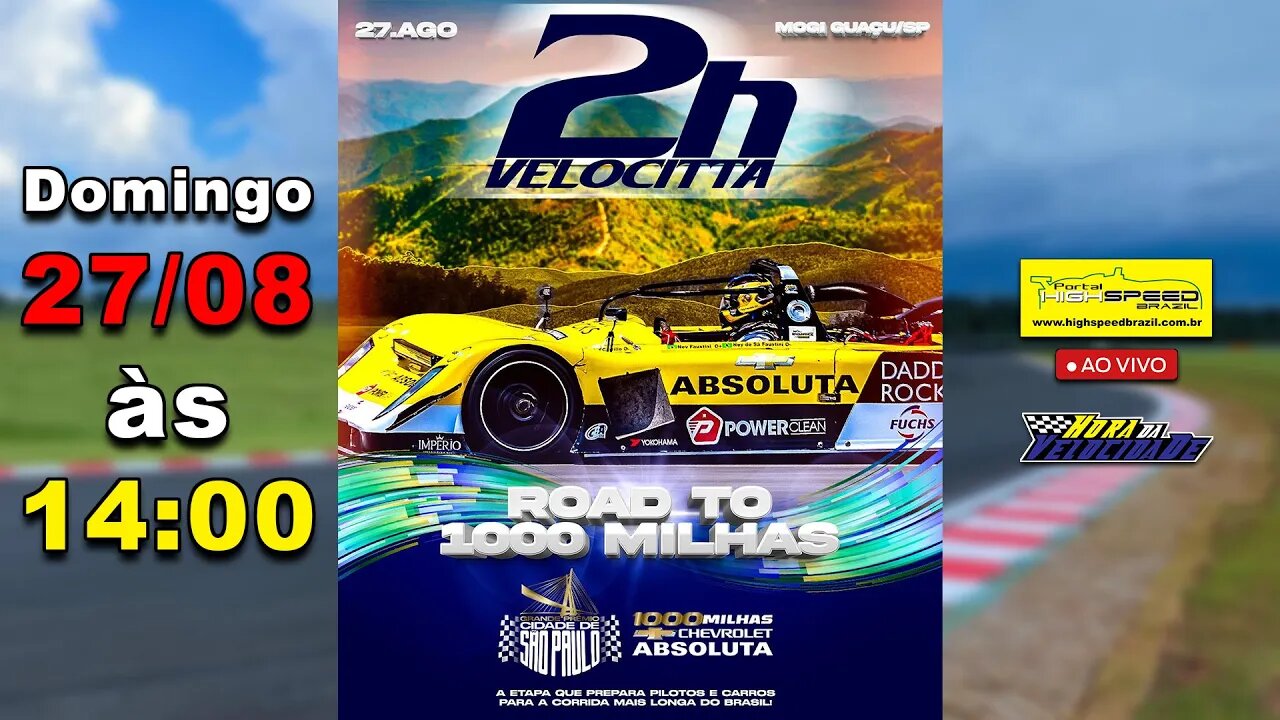 🔴 ROAD TO 1000 MILHAS | GP 2 HORAS VELOCITTA | 1ª Etapa 2023 | Velocitta (SP) | Ao Vivo