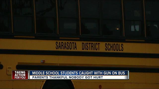 Police charge students after gun found on Sarasota school bus