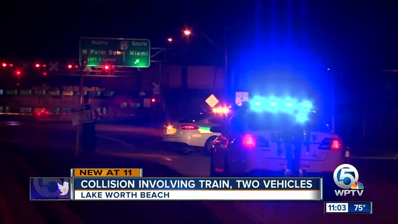 Train collides with two cars in Lake Worth Beach