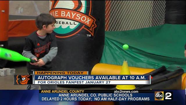 Orioles Fanfest autograph vouchers on sale at 10 a.m.