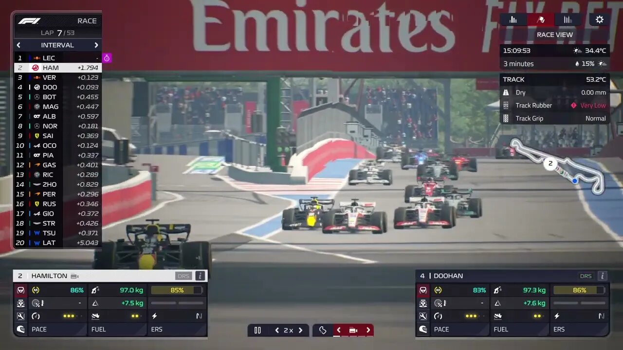 F1 Manager 2022 Season 5 Team Haas Race 12