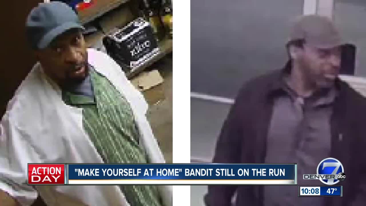 'Make Yourself at Home' bandit targets Colorado businesses