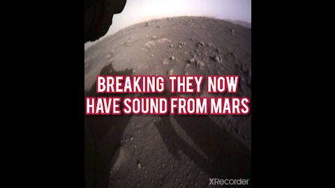 BREAKING THEY HAVE SOUND FROM MARS!