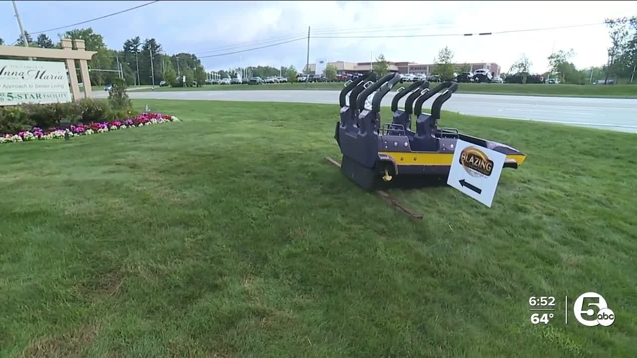 Train car from Double Loop Rollercoaster at Geauga Lake for sale
