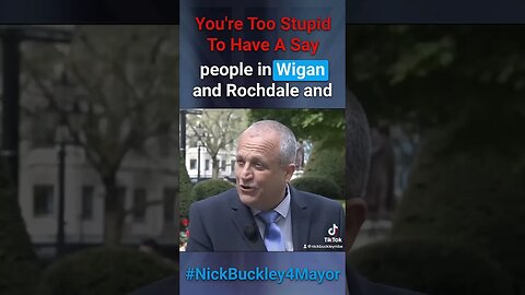 Does Bolton want to leave Greater Manchester? #nickbuckley4mayor