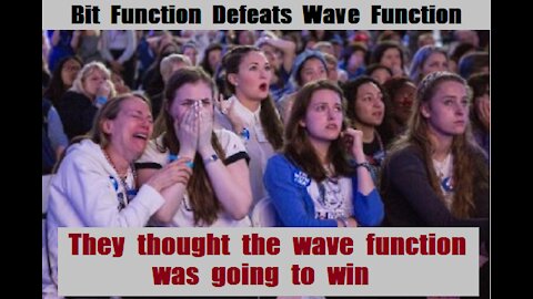 BM Bit Function Defeats QM Wave Function 2 to 1