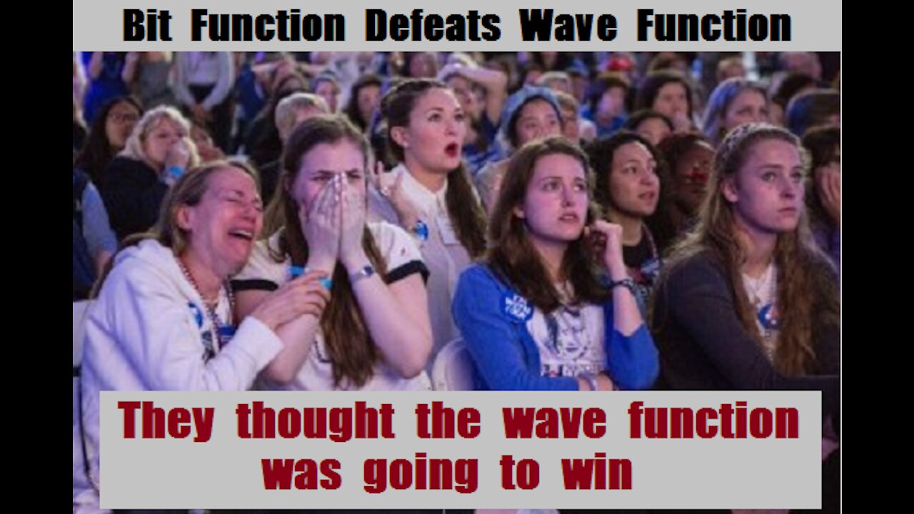 BM Bit Function Defeats QM Wave Function 2 to 1