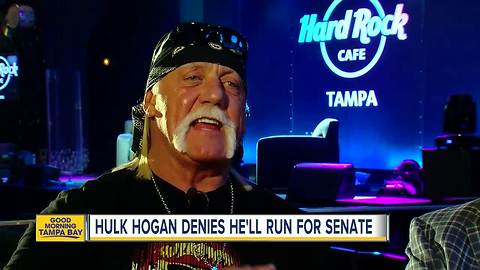 Hulk Hogan rules out political run, but won't rule out return to wrestling