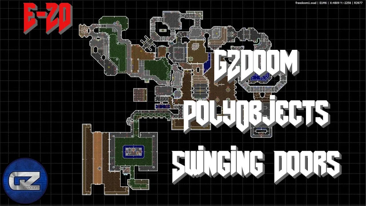 GZDoom Mapping - PolyObjects Swinging Doors - Tutorial 20 | Ultimate Doom Builder(UDB)