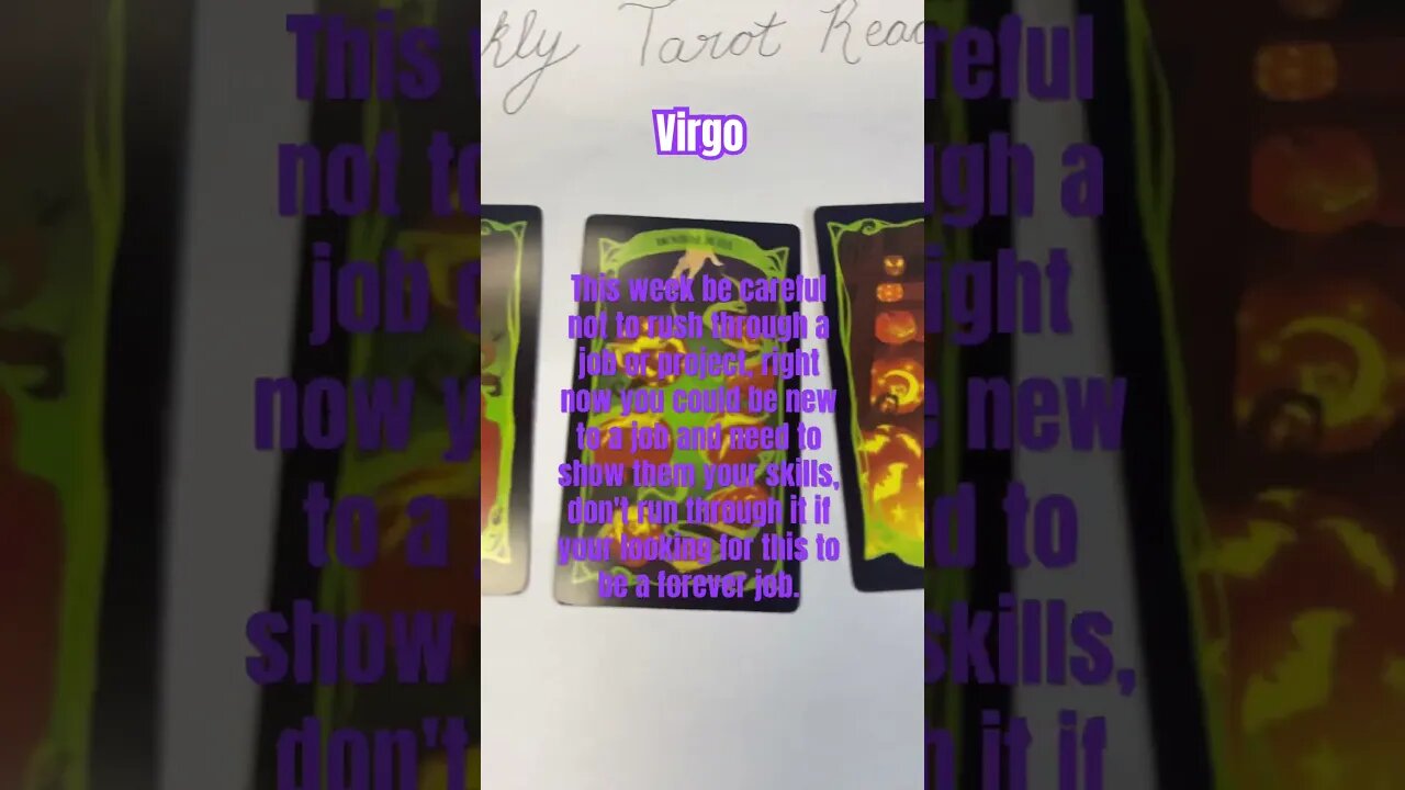 Virgo ♍️ Weekly Taro-scope#virgo tarot#virgo horoscope