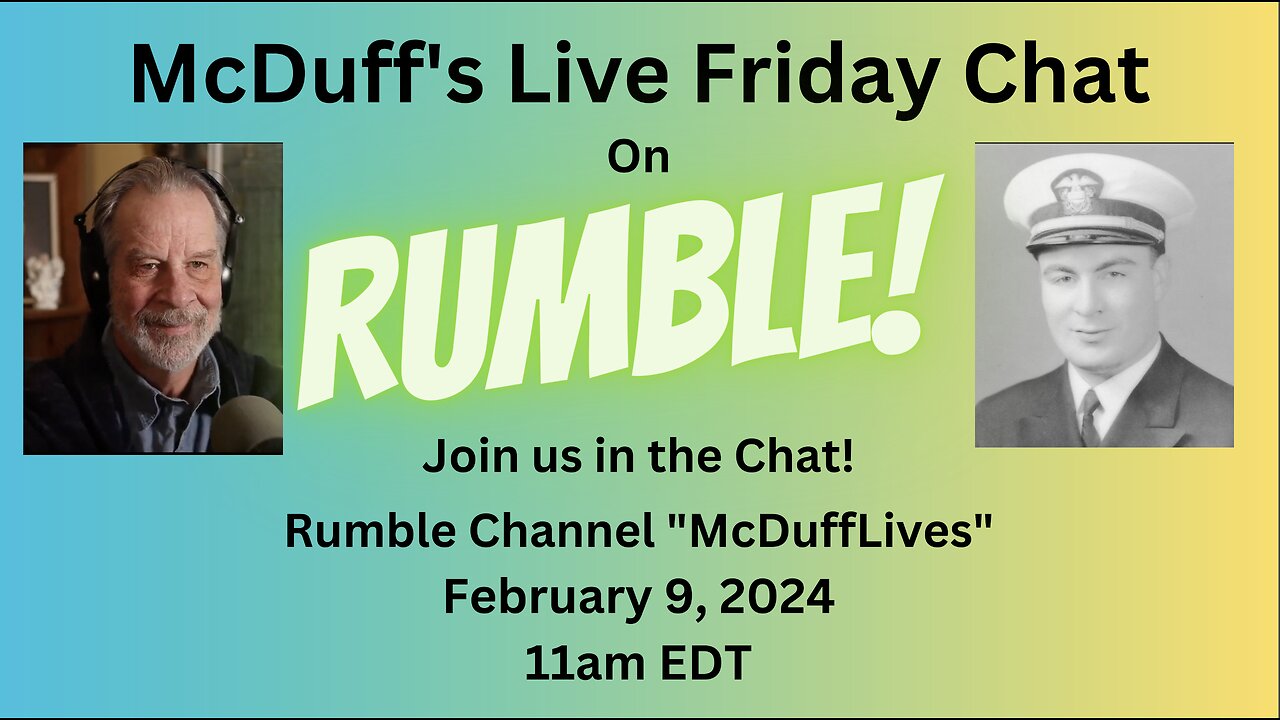 McDuff's Friday Live Chat, February 9, 2024