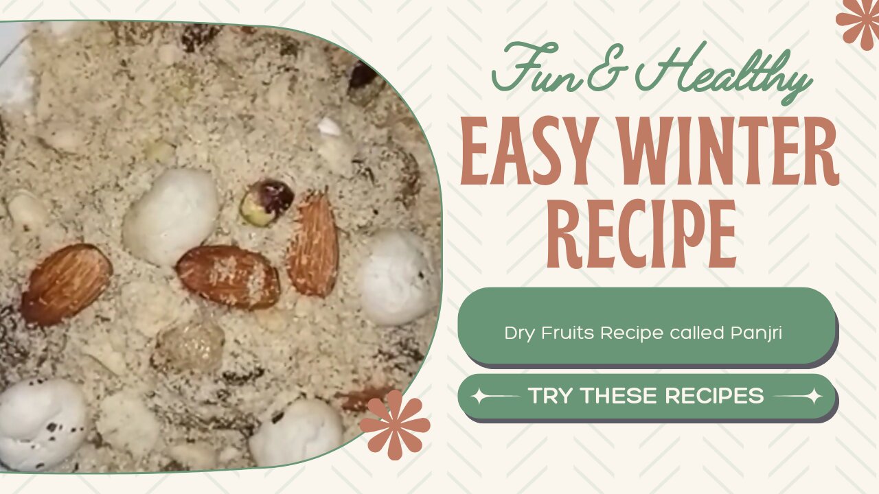 Delicious Homemade Dry Fruits Panjiri Recipe in Hindi| Kitchen With Musfara