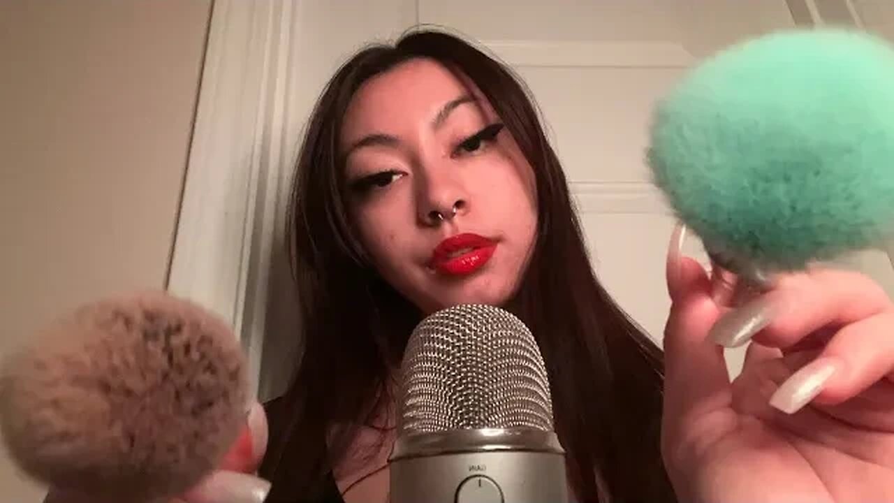 ASMR Breathy Ear-to-Ear Whispers + Mic Brushing (Semi-Inaudible)