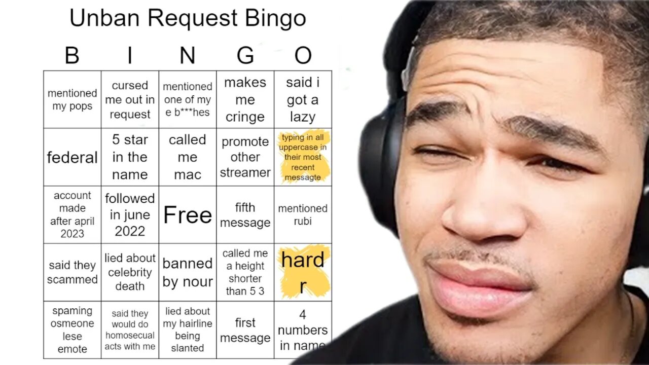 These unban requests are wild... (BINGO UNBAN REQUESTS)