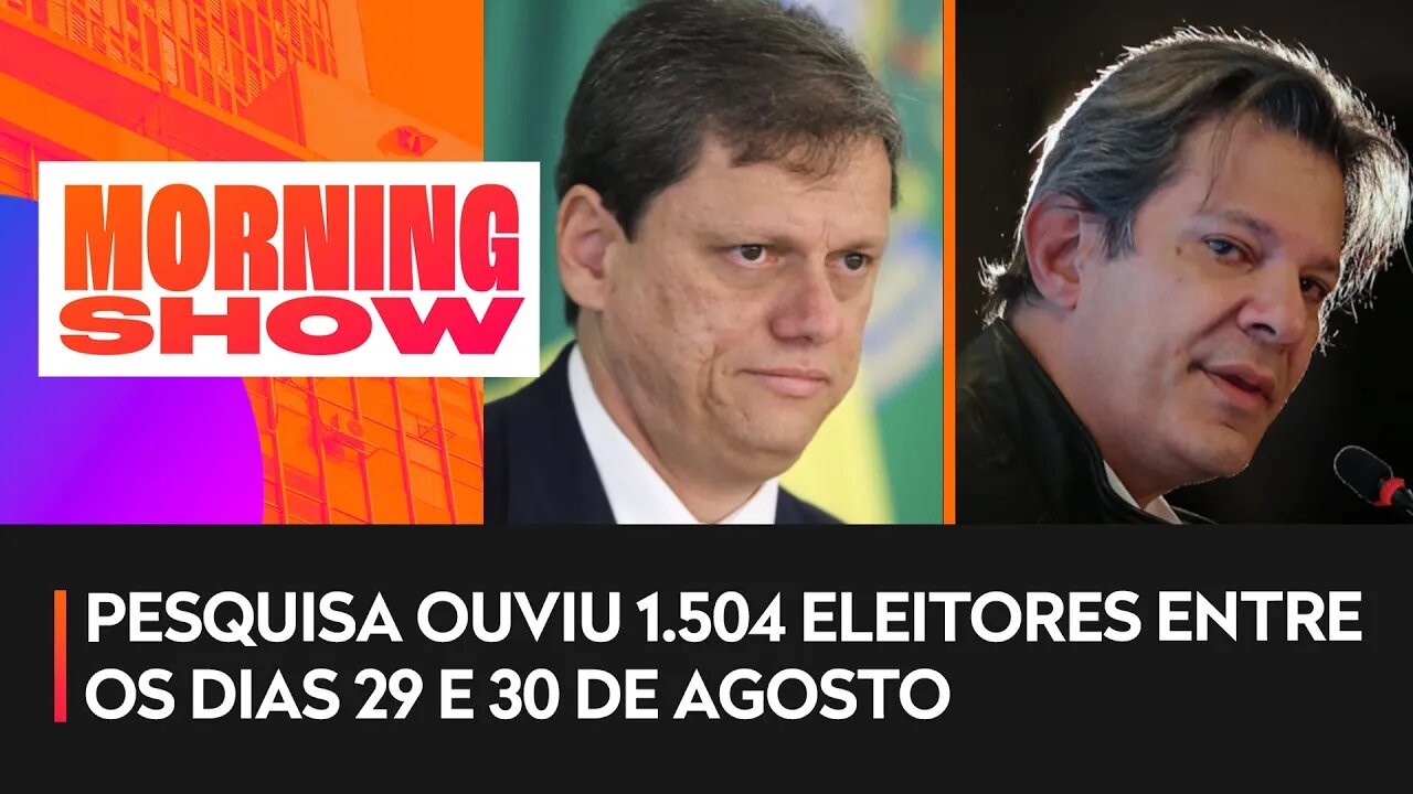 Pesquisa Ipec: Haddad lidera em SP com 32%; Tarcísio tem 17% e Garcia, 10%