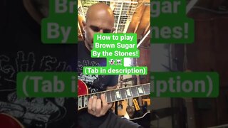 How to play Brown Sugar by The Rolling Stones on Guitar! - Sticky Fingers Album