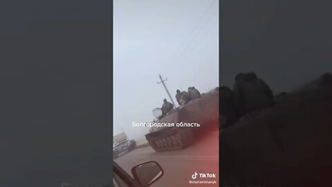 ★★★ Russian Armoured Convoy on the move in Stary Oskel, Russia - February 23