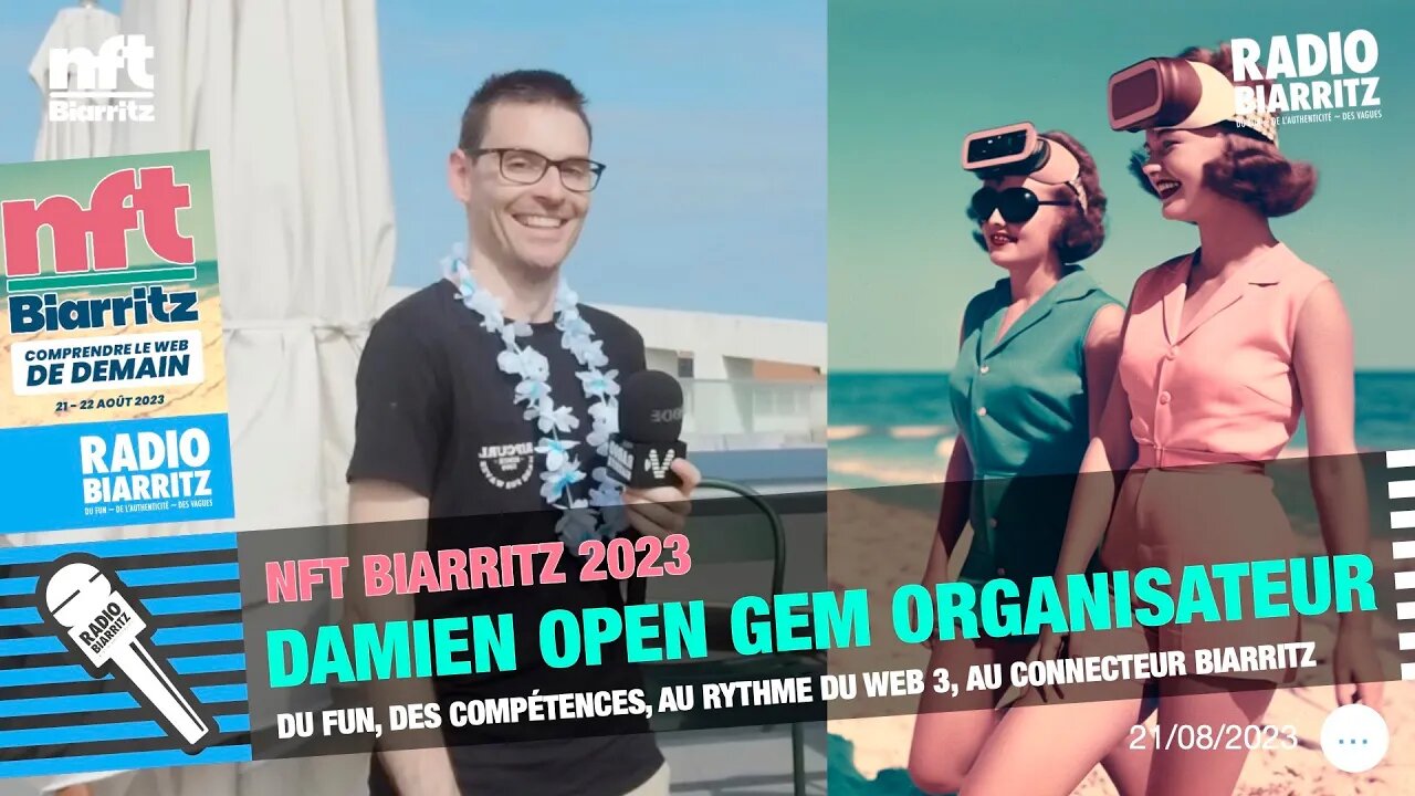 NFT Biarritz 2023 Damien Open gem Organisateur