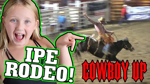 Kenzie loves the Rodeo at the IPE!