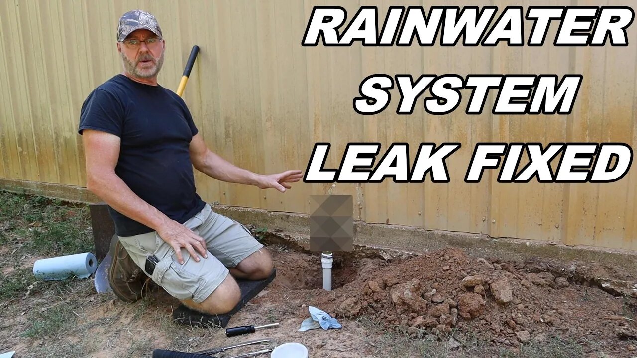 How I Fixed My Rainwater Catchment System Leak....For Good!