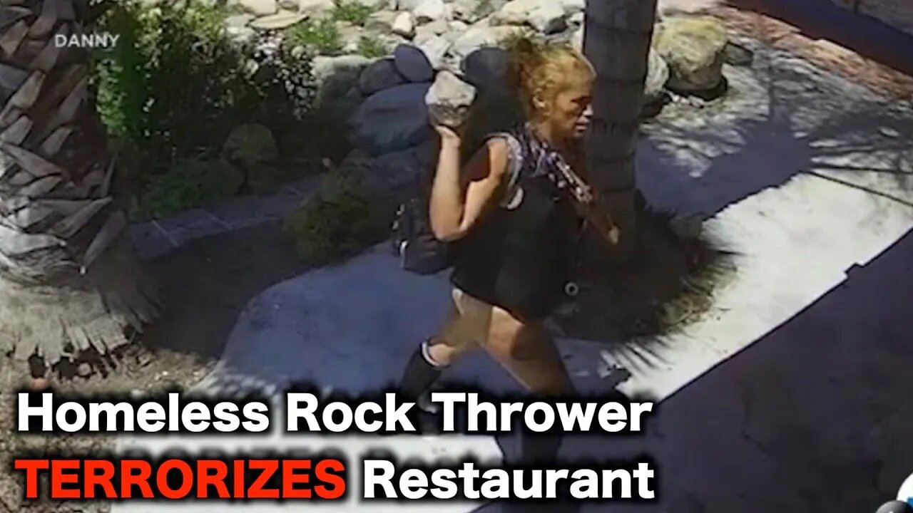 Homeless Woman Declares WAR On Restaurant California Does NOTHING