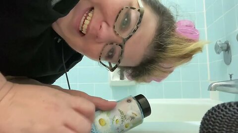 ASMR: Drawing Another Bath With a Lavender and Chamomile Bath Bomb and Daisy Scented Bath Salts