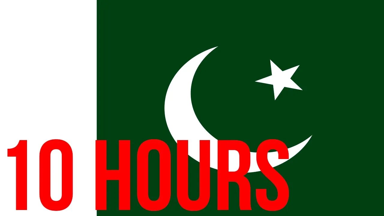 [10 HOURS] of Pakistan Flag waving in the wind