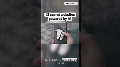 13 Secret Websites Powered by AI that will saves you hours of work #artificialintelligence #chatgpt