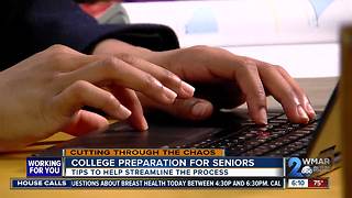 Helping high school seniors through college preparation process