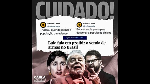 Lula fala em proibir a venda de armas no Brasil.