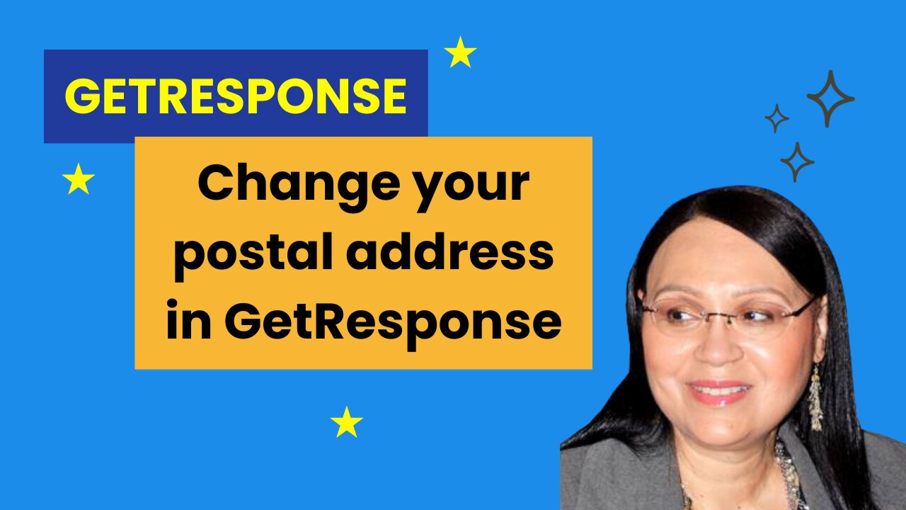 Change your postal address in GetResponse