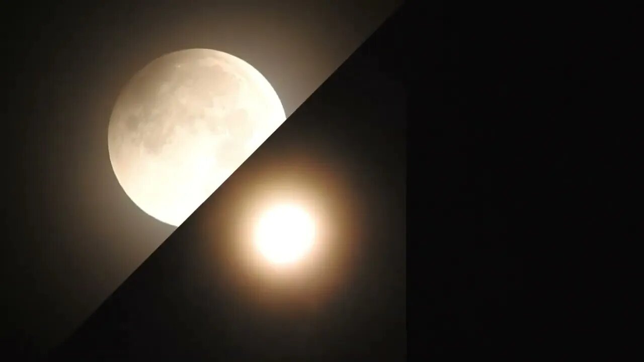 rain, clouds and the full moon hitting turbulence on November 8, 2022 over Corona, CA USA