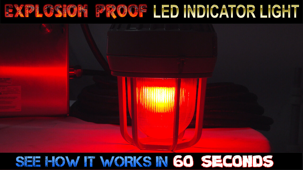 Explosion Proof Solar Powered LED Indicator Light Class I Division 1 IP67