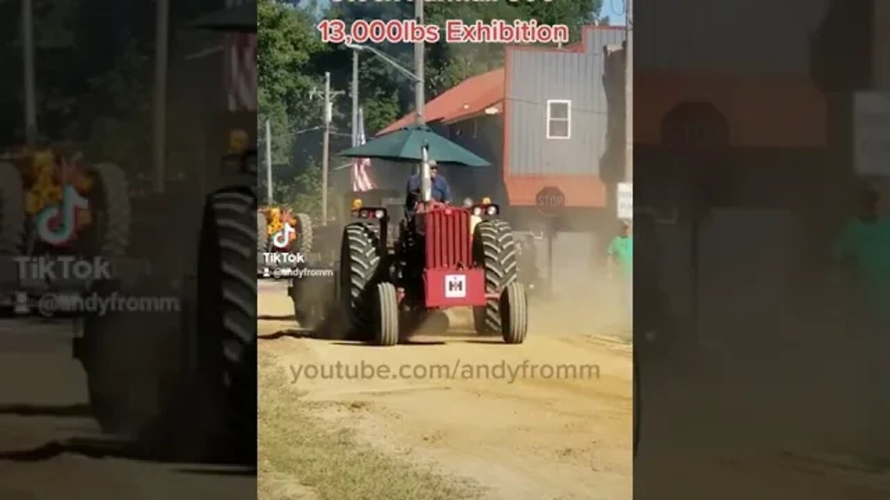 Stock NA Farmall 806 Diesel SledPulling 13,000lbs Out of The Field