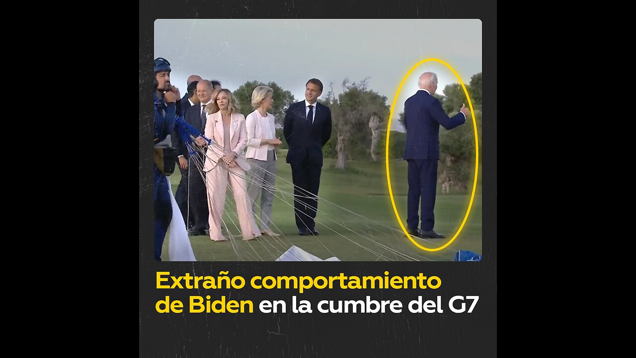 ¿Biden se pierde durante una sesión fotográfica del G7?