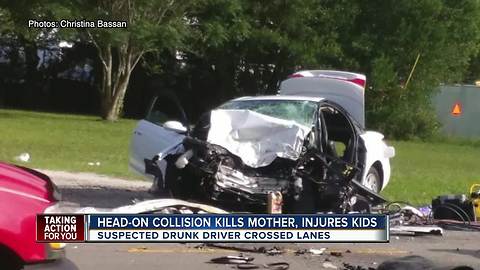 Suspected drunk driver kills mom, injures children in Spring Hill
