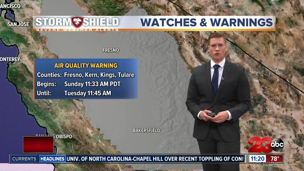 Sunday night weather 11 p.m.