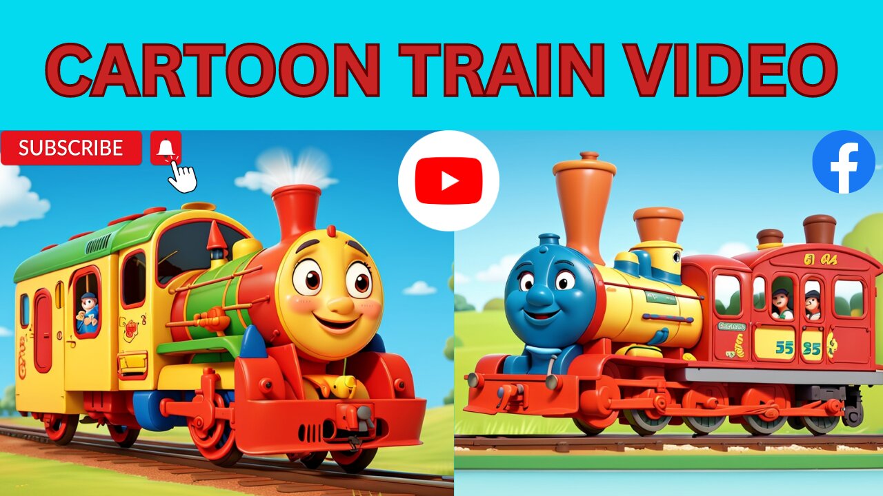 Learn and the Magic Colorful Train | Educational train Videos. Cartoon Train Videos, kids toy train