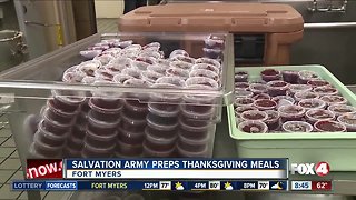 Salvation Army preps hundreds of Thanksgiving meals