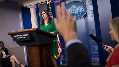 This Kid's Question Made Sarah Sanders Choke Up