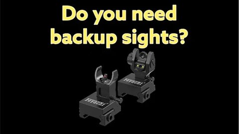 Fiber Optic Backup Sights